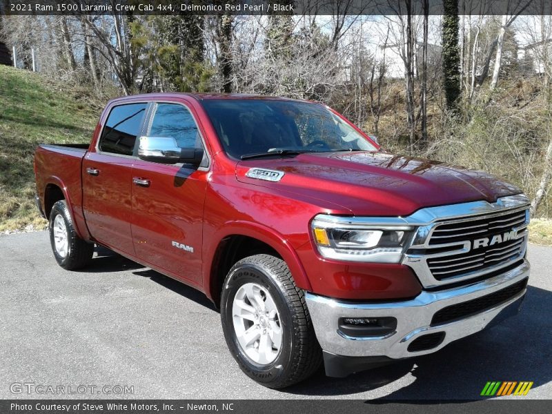 Delmonico Red Pearl / Black 2021 Ram 1500 Laramie Crew Cab 4x4