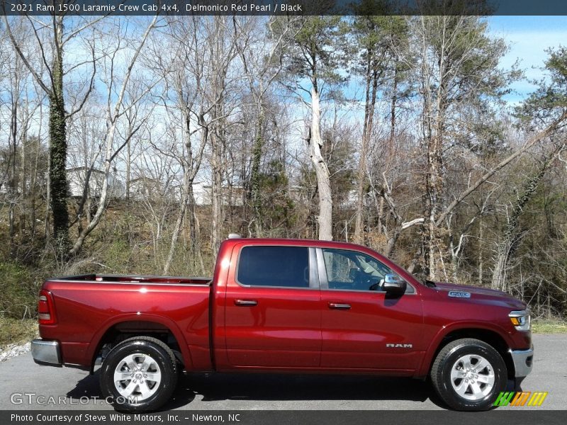 Delmonico Red Pearl / Black 2021 Ram 1500 Laramie Crew Cab 4x4