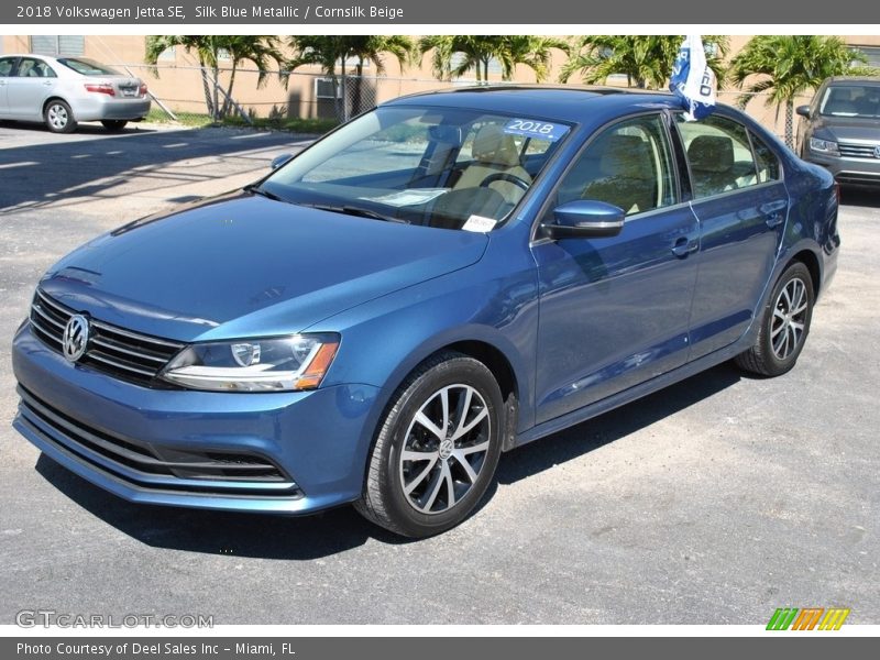 Silk Blue Metallic / Cornsilk Beige 2018 Volkswagen Jetta SE