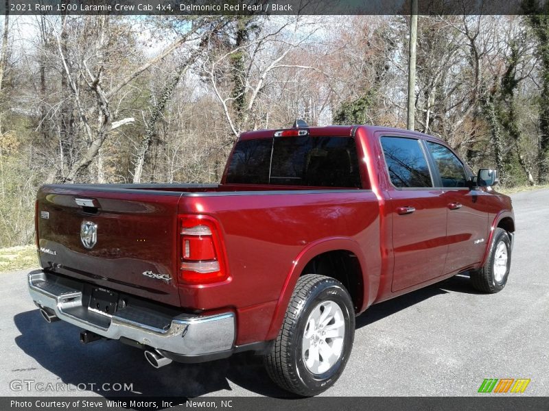 Delmonico Red Pearl / Black 2021 Ram 1500 Laramie Crew Cab 4x4