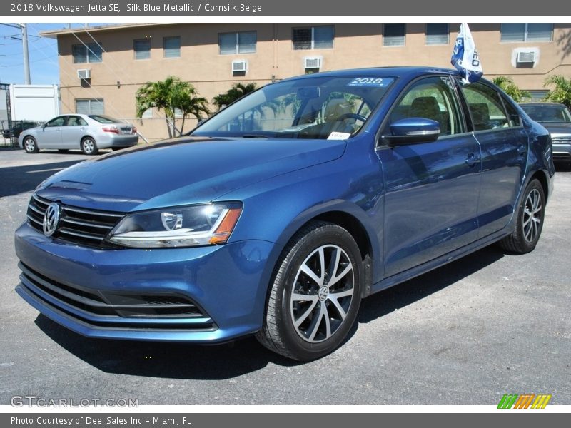 Silk Blue Metallic / Cornsilk Beige 2018 Volkswagen Jetta SE