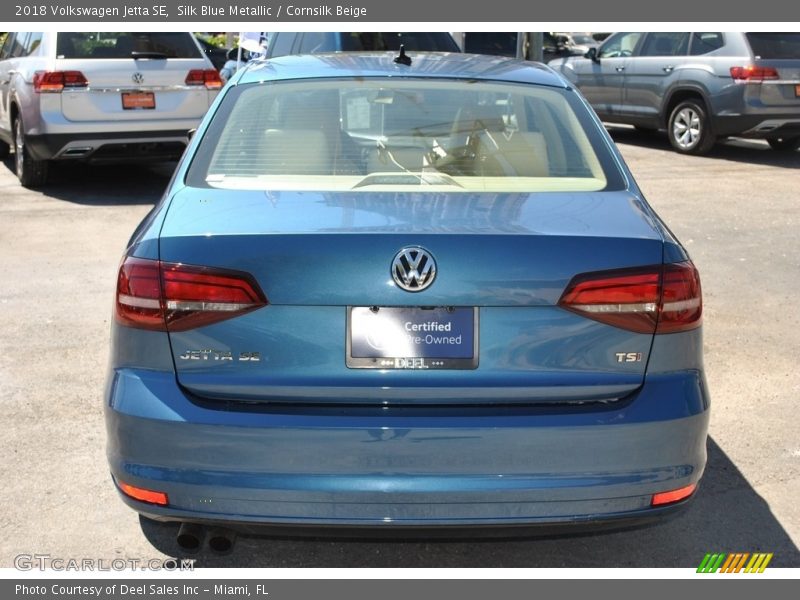 Silk Blue Metallic / Cornsilk Beige 2018 Volkswagen Jetta SE