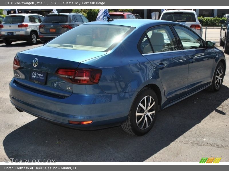 Silk Blue Metallic / Cornsilk Beige 2018 Volkswagen Jetta SE