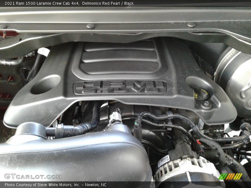 Delmonico Red Pearl / Black 2021 Ram 1500 Laramie Crew Cab 4x4