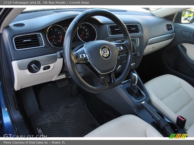Silk Blue Metallic / Cornsilk Beige 2018 Volkswagen Jetta SE