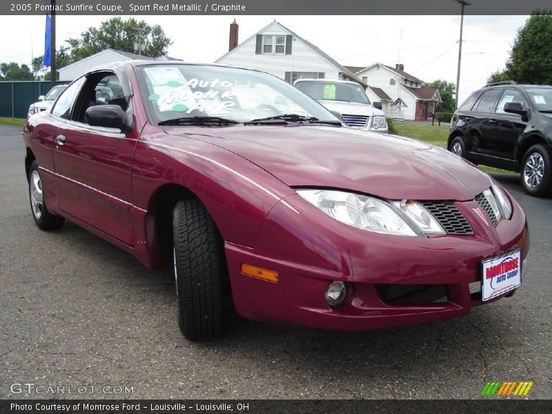 Sport Red Metallic / Graphite 2005 Pontiac Sunfire Coupe