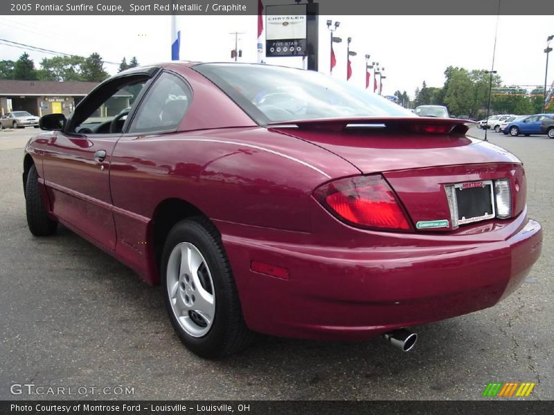 Sport Red Metallic / Graphite 2005 Pontiac Sunfire Coupe