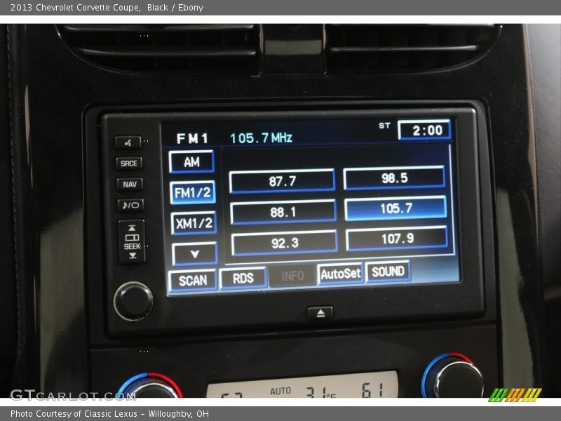 Black / Ebony 2013 Chevrolet Corvette Coupe