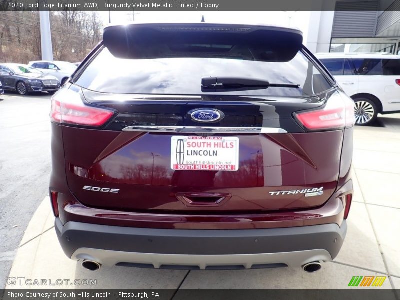Burgundy Velvet Metallic Tinted / Ebony 2020 Ford Edge Titanium AWD