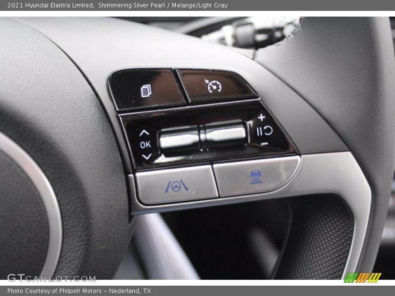 Shimmering Silver Pearl / Melange/Light Gray 2021 Hyundai Elantra Limited