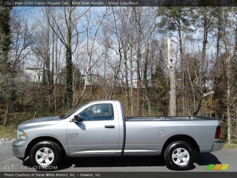 Billet Silver Metallic / Diesel Gray/Black 2021 Ram 1500 Classic Regular Cab
