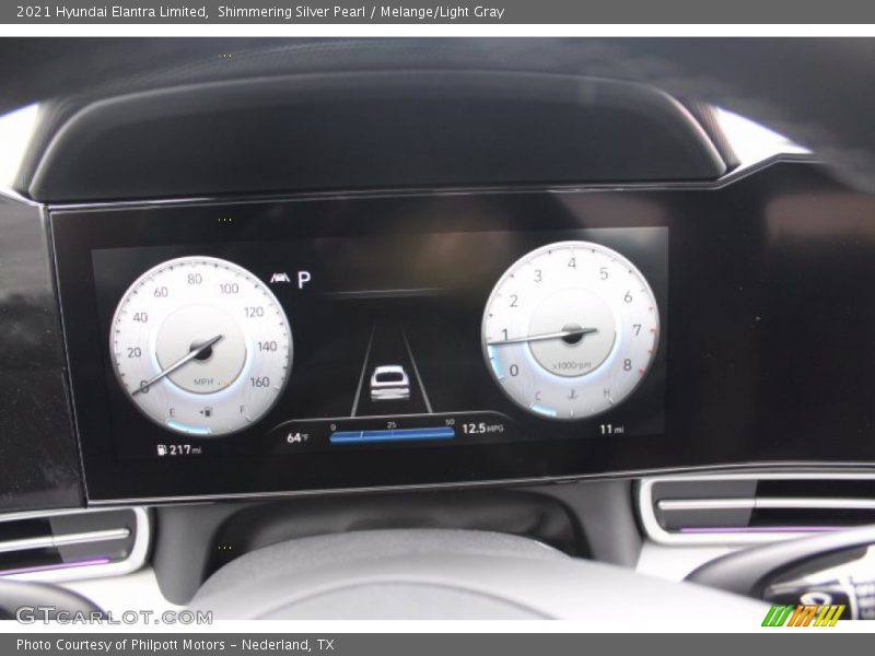 Shimmering Silver Pearl / Melange/Light Gray 2021 Hyundai Elantra Limited