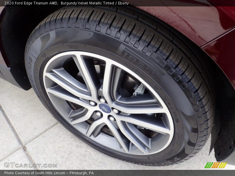 Burgundy Velvet Metallic Tinted / Ebony 2020 Ford Edge Titanium AWD