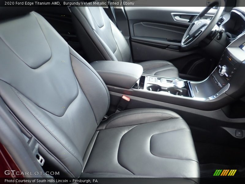 Burgundy Velvet Metallic Tinted / Ebony 2020 Ford Edge Titanium AWD