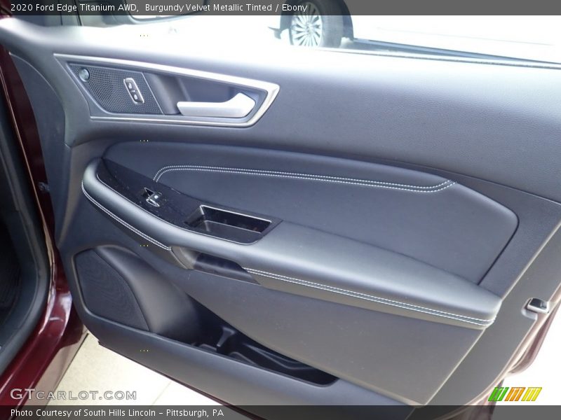 Burgundy Velvet Metallic Tinted / Ebony 2020 Ford Edge Titanium AWD