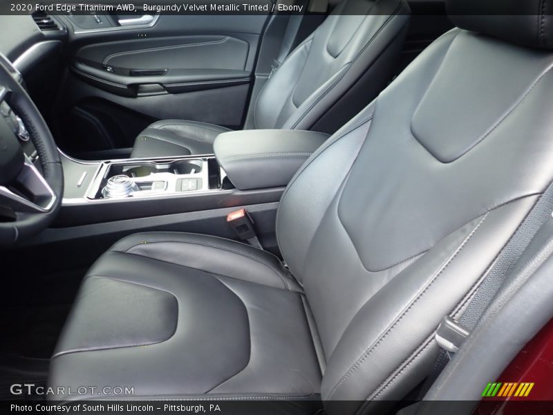 Burgundy Velvet Metallic Tinted / Ebony 2020 Ford Edge Titanium AWD