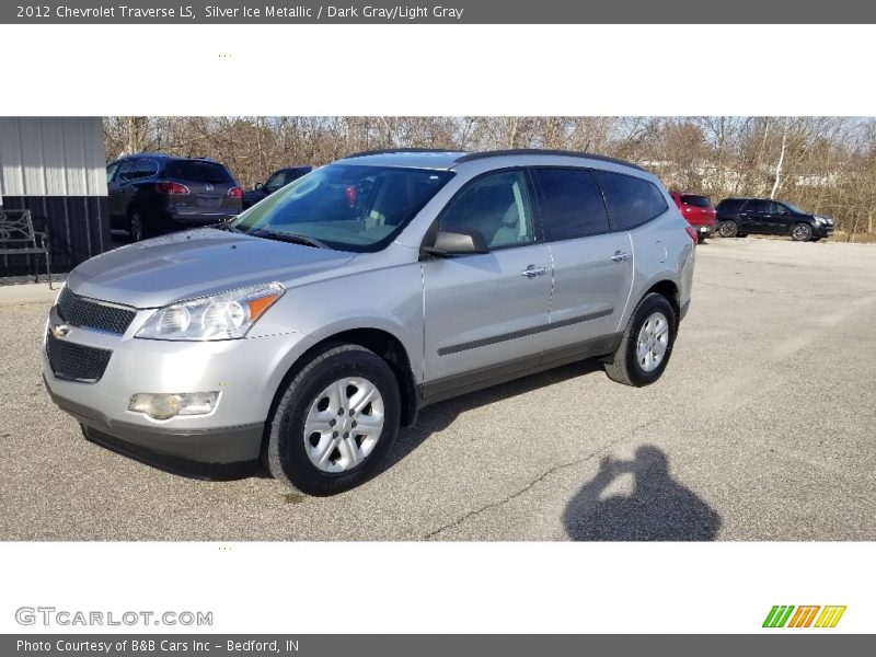 Silver Ice Metallic / Dark Gray/Light Gray 2012 Chevrolet Traverse LS