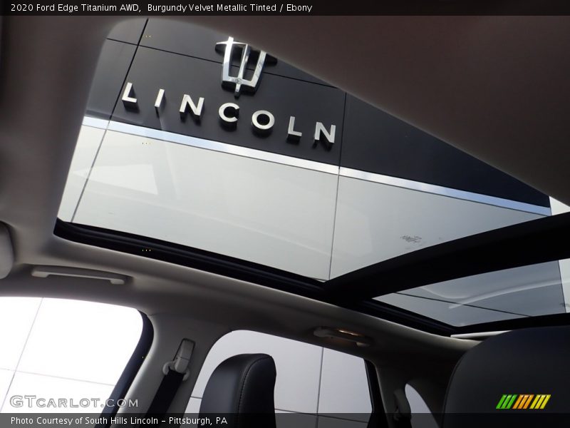 Burgundy Velvet Metallic Tinted / Ebony 2020 Ford Edge Titanium AWD