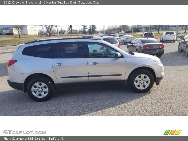 Silver Ice Metallic / Dark Gray/Light Gray 2012 Chevrolet Traverse LS