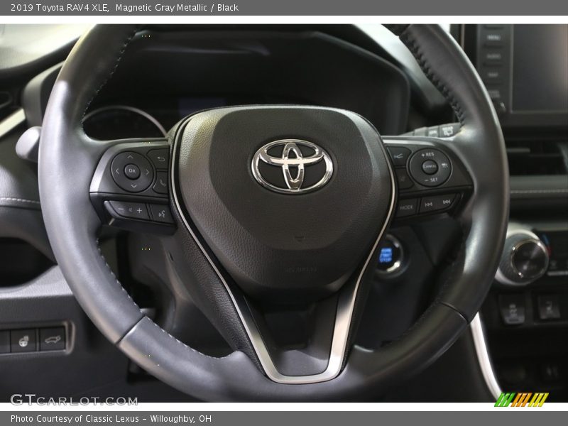 Magnetic Gray Metallic / Black 2019 Toyota RAV4 XLE