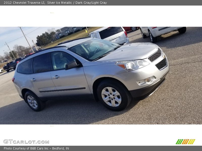Silver Ice Metallic / Dark Gray/Light Gray 2012 Chevrolet Traverse LS