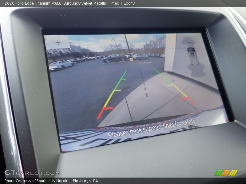Burgundy Velvet Metallic Tinted / Ebony 2020 Ford Edge Titanium AWD