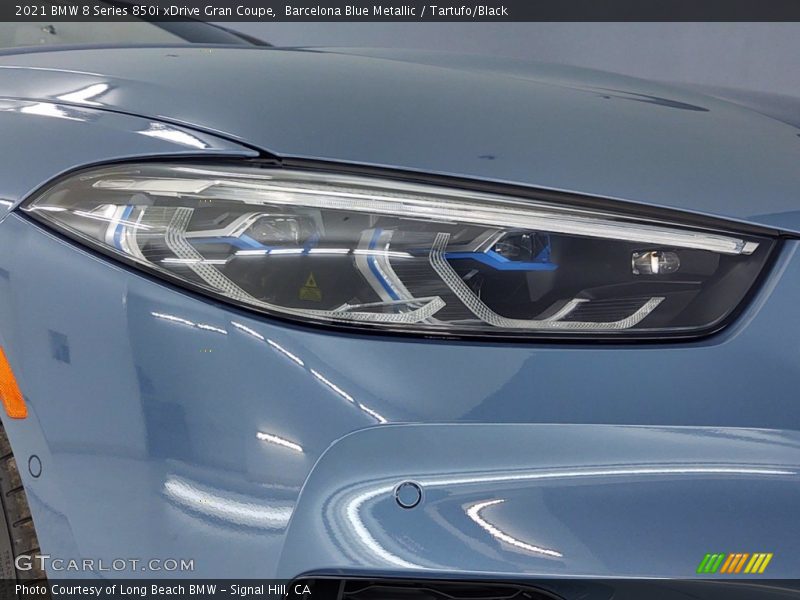 Barcelona Blue Metallic / Tartufo/Black 2021 BMW 8 Series 850i xDrive Gran Coupe