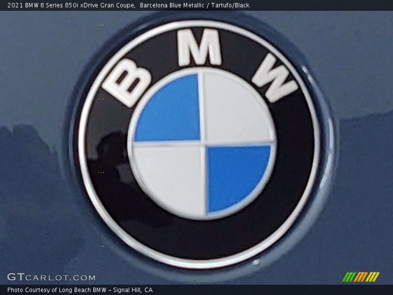 Barcelona Blue Metallic / Tartufo/Black 2021 BMW 8 Series 850i xDrive Gran Coupe