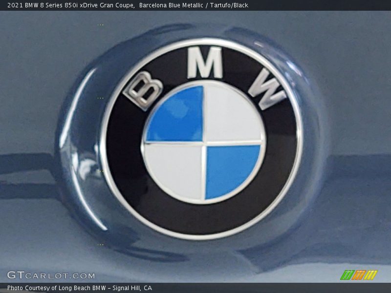 Barcelona Blue Metallic / Tartufo/Black 2021 BMW 8 Series 850i xDrive Gran Coupe