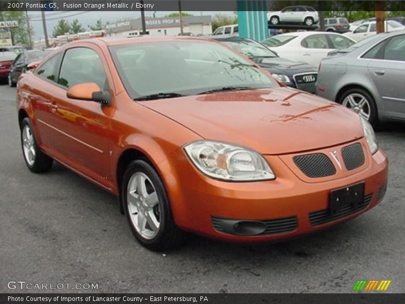 Fusion Orange Metallic / Ebony 2007 Pontiac G5