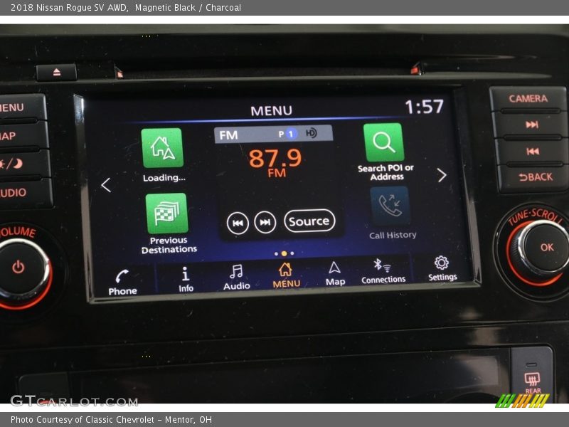 Magnetic Black / Charcoal 2018 Nissan Rogue SV AWD