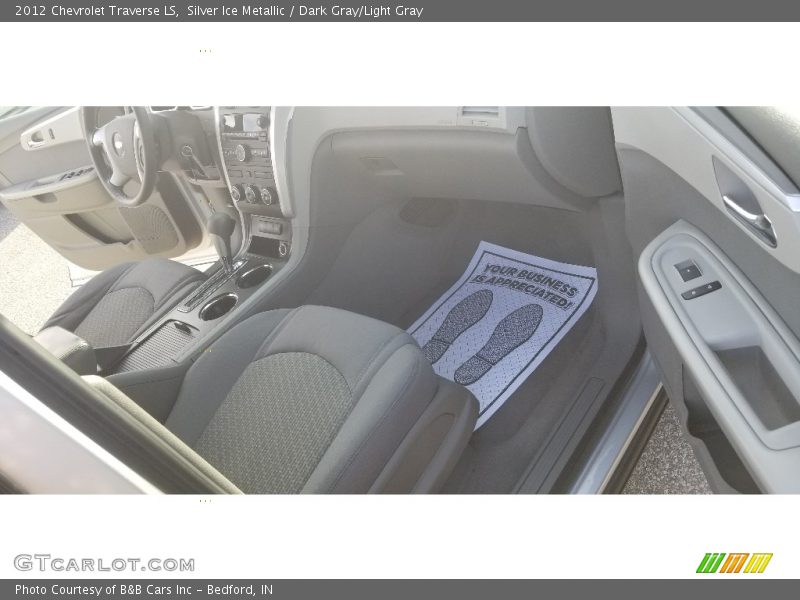 Silver Ice Metallic / Dark Gray/Light Gray 2012 Chevrolet Traverse LS