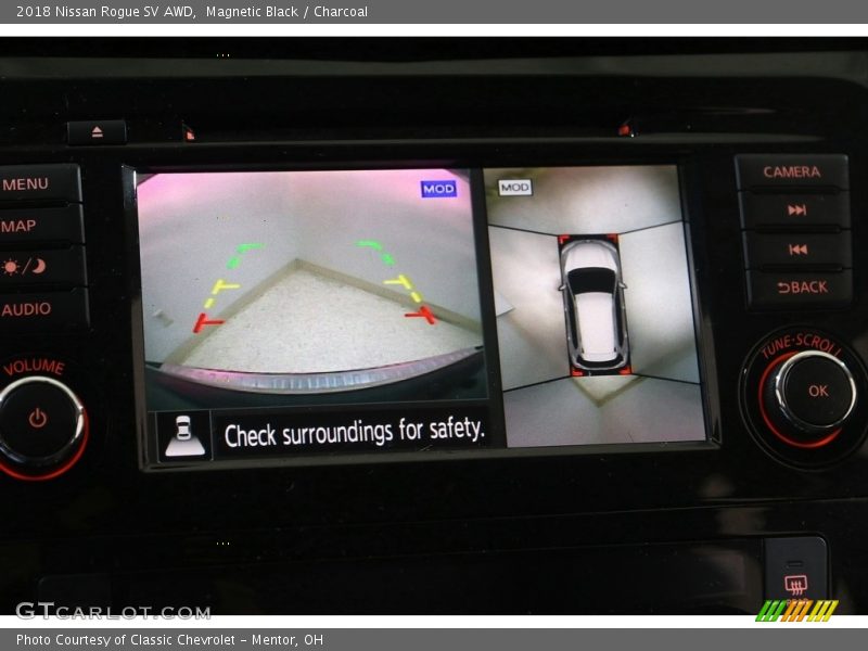 Magnetic Black / Charcoal 2018 Nissan Rogue SV AWD
