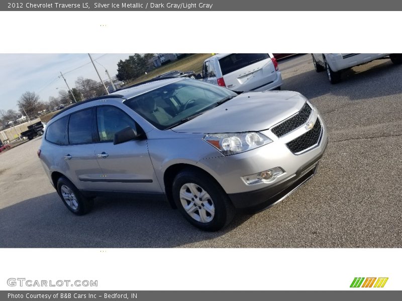 Silver Ice Metallic / Dark Gray/Light Gray 2012 Chevrolet Traverse LS