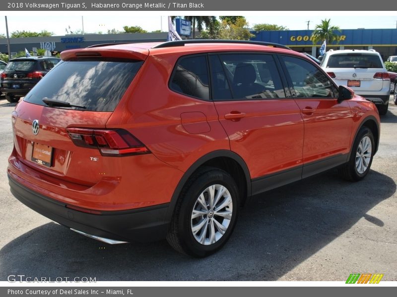 Habanero Orange Metallic / Titan Black 2018 Volkswagen Tiguan S