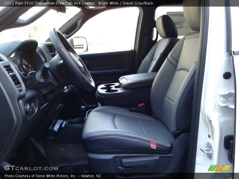 Bright White / Diesel Gray/Black 2021 Ram 3500 Tradesman Crew Cab 4x4 Chassis