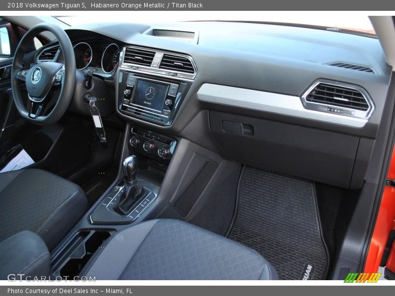 Habanero Orange Metallic / Titan Black 2018 Volkswagen Tiguan S