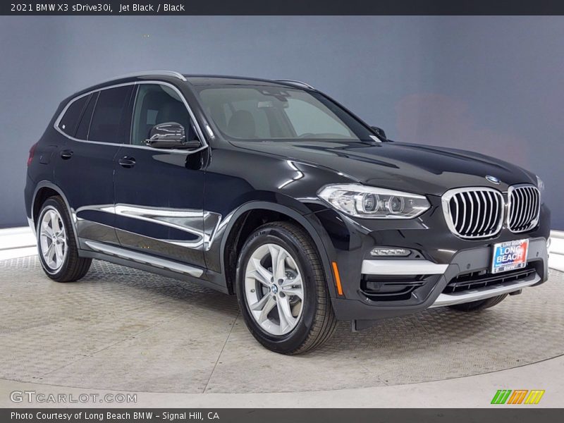 Jet Black / Black 2021 BMW X3 sDrive30i