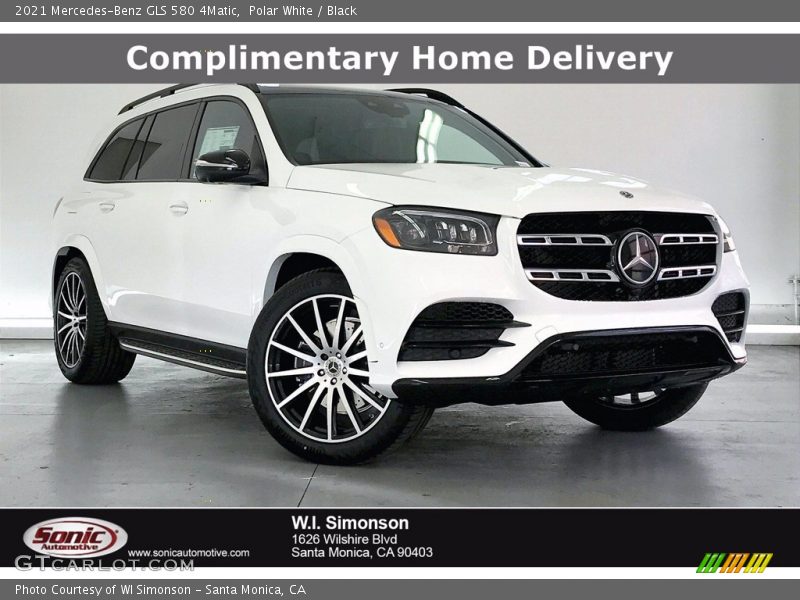 Polar White / Black 2021 Mercedes-Benz GLS 580 4Matic