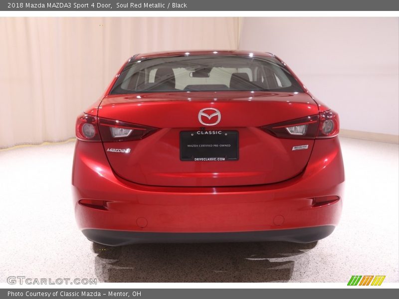 Soul Red Metallic / Black 2018 Mazda MAZDA3 Sport 4 Door