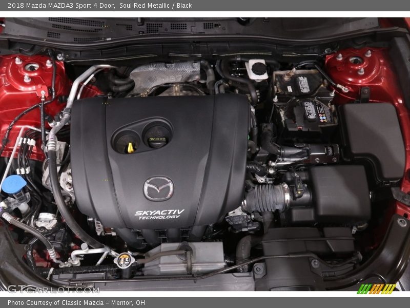 Soul Red Metallic / Black 2018 Mazda MAZDA3 Sport 4 Door