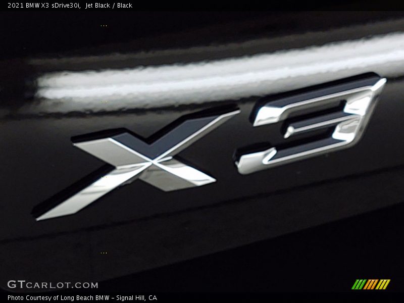 Jet Black / Black 2021 BMW X3 sDrive30i