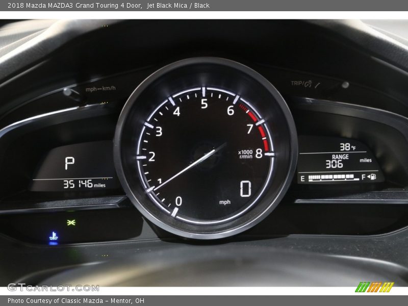 Jet Black Mica / Black 2018 Mazda MAZDA3 Grand Touring 4 Door