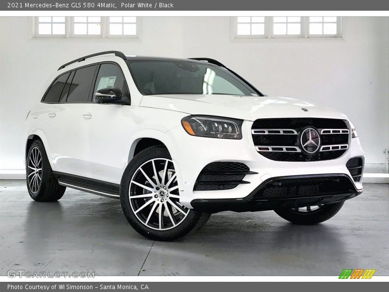 Polar White / Black 2021 Mercedes-Benz GLS 580 4Matic