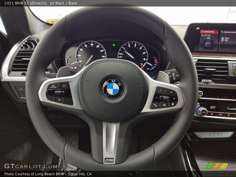 Jet Black / Black 2021 BMW X3 sDrive30i