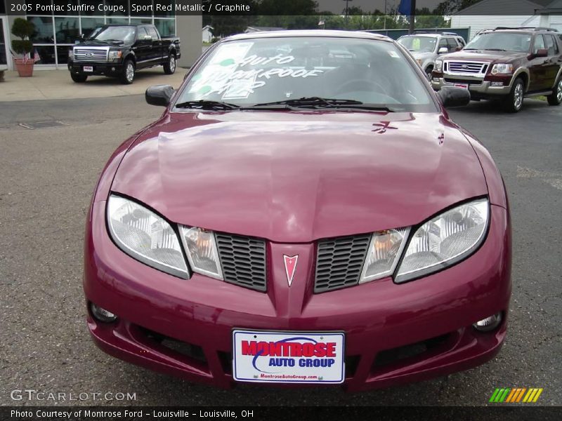 Sport Red Metallic / Graphite 2005 Pontiac Sunfire Coupe