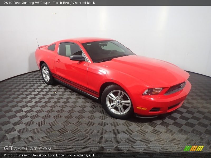 Torch Red / Charcoal Black 2010 Ford Mustang V6 Coupe