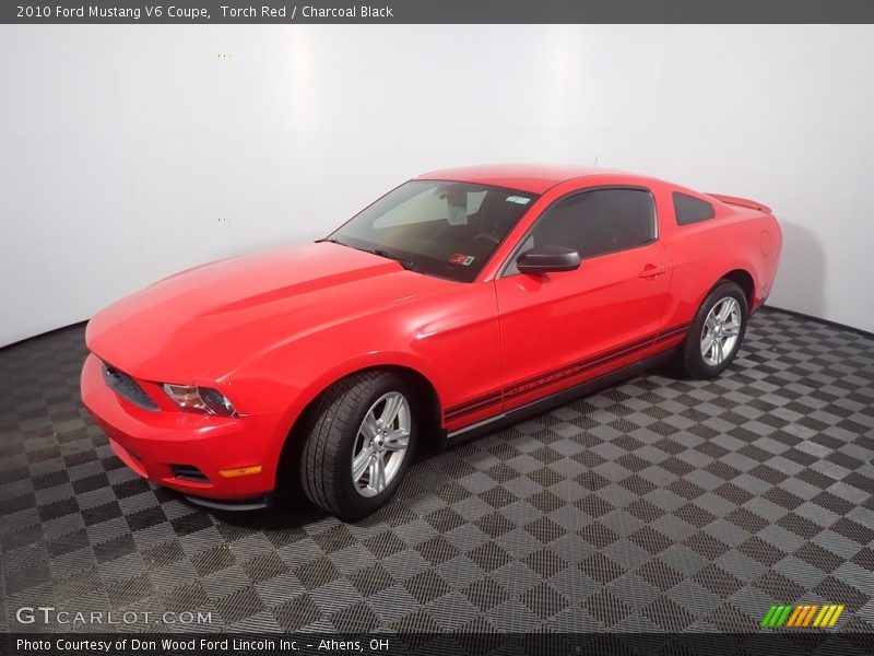 Torch Red / Charcoal Black 2010 Ford Mustang V6 Coupe