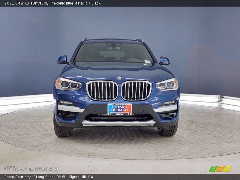 Phytonic Blue Metallic / Black 2021 BMW X3 sDrive30i