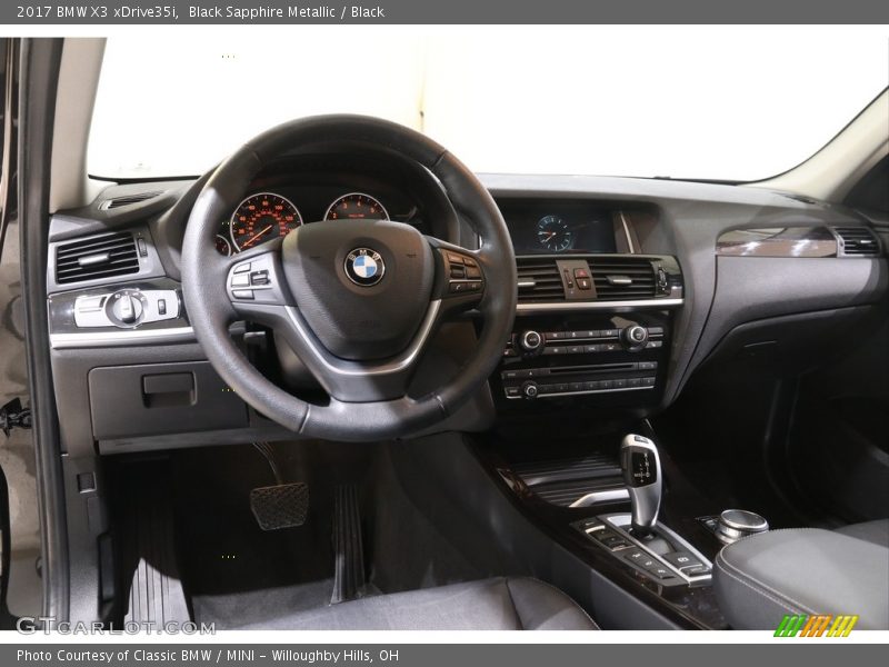 Black Sapphire Metallic / Black 2017 BMW X3 xDrive35i